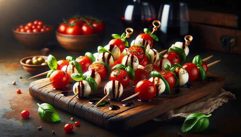 Koreczki Caprese