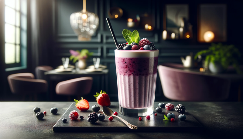 Przepis na Smoothie z jogurtem i owocami leśnymi