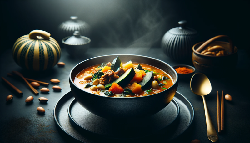 Przepis na Egusi Soup - nigeryjska zupa z pestek dyni mięsa i warzyw