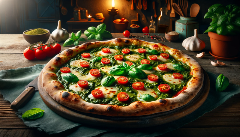 Przepis na Pizza al Pesto