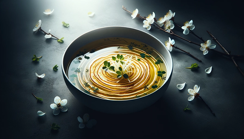 Frittatensuppe – zupa z dodatkiem cienkich paseczków naleśnika
