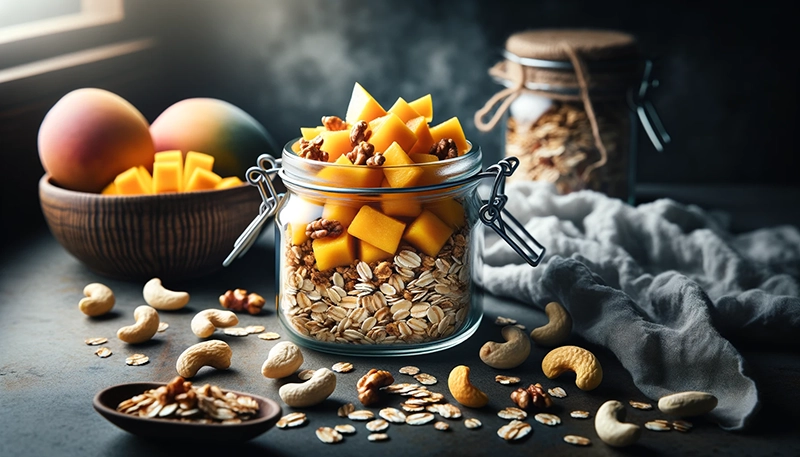 Granola z mango i orzechami nerkowca