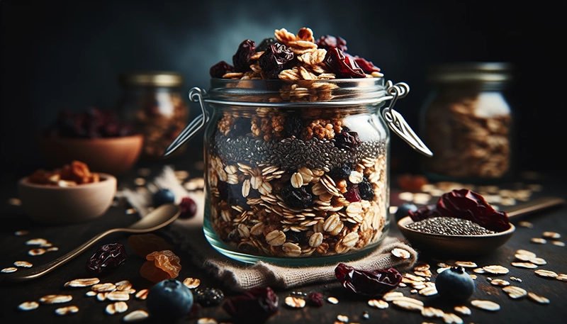 Granola z nasionami chia