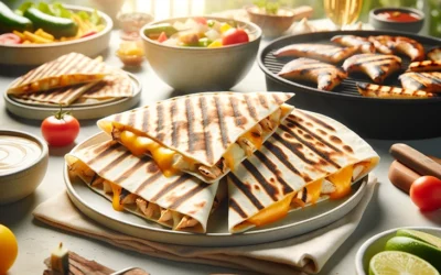 Grillowane quesadillas z serem i kurczakiem