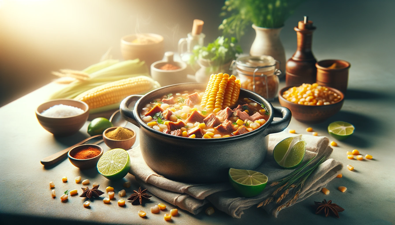 Przepis na Pozole - zupę mięsną z kukurydzą