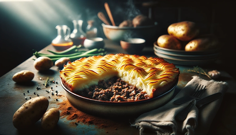 Shepherd’s Pie – zapiekanka z mielonej baraniny i ziemniaków puree