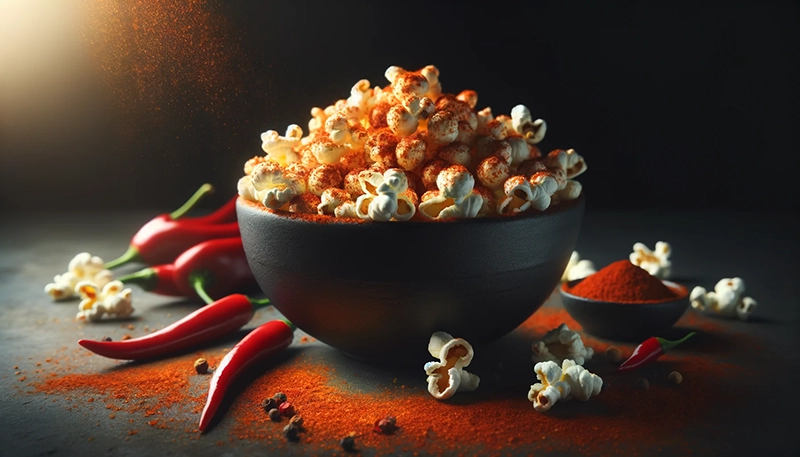 Przepis na Spicy popcorn z chili i papryką