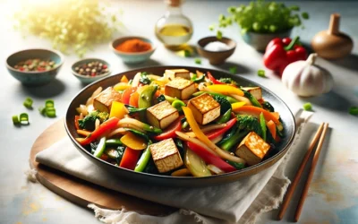 Stir-fry z tofu i warzywami azjatyckimi