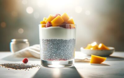 Chia pudding z jogurtem i mango