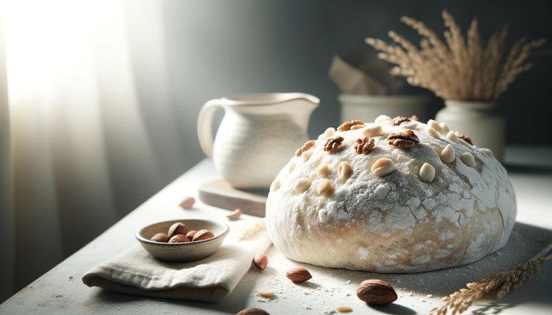 Przepis na Chleb z mąki quinoa z orzechami
