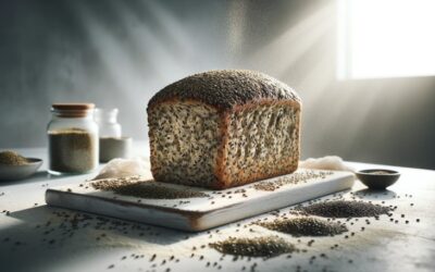 Chleb z mąki konopnej i czarnuszki