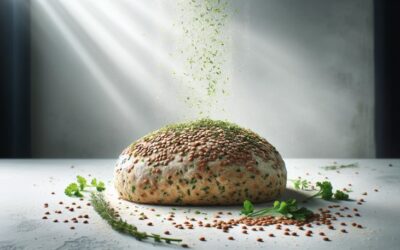 Chleb z mąki soczewicowej z ziołami