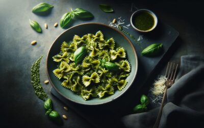 Farfalle z pesto genovese