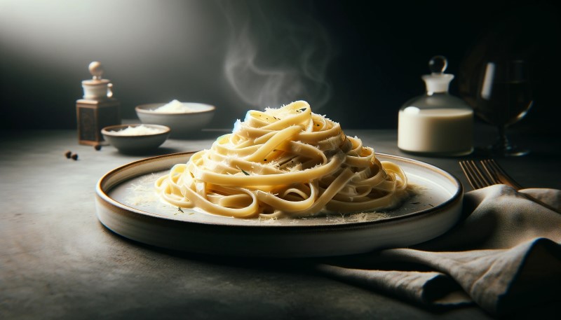 Fettuccine Alfredo – z masłem, śmietaną i parmezanem