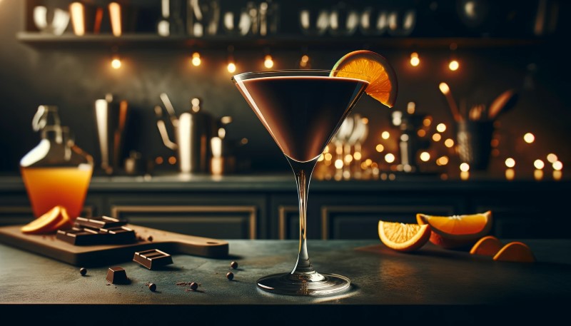 Przepis na drinka Chocolate Martini z pomarańczą