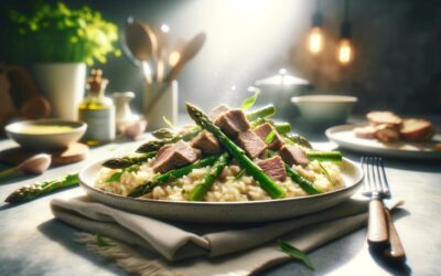 Risotto z cielęciną i szparagami