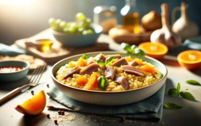 Risotto z kaczką i pomarańczą